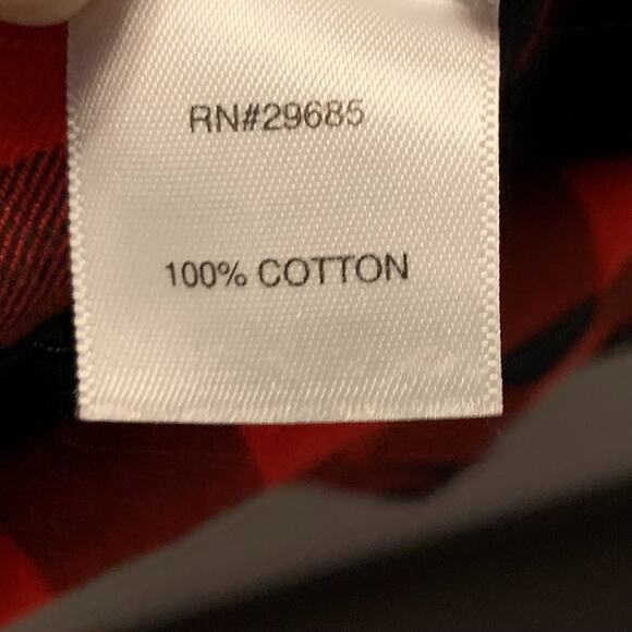 Pendleton Women's Buffalo Plaid Flannel Shirt Size XL Red Black Cotton Cabincore - Picture 7 of 8